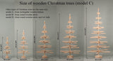 Wooden Christmas tree 180 cm (6 ft), wood xmas tree