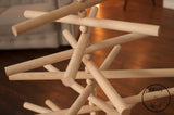 Wooden Christmas tree 180 cm (6 ft), wood xmas tree