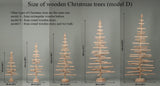 Wooden Christmas tree 180 cm (6 ft), wood xmas tree
