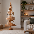 How to Style a Wooden Christmas Tree in a Modern Interior