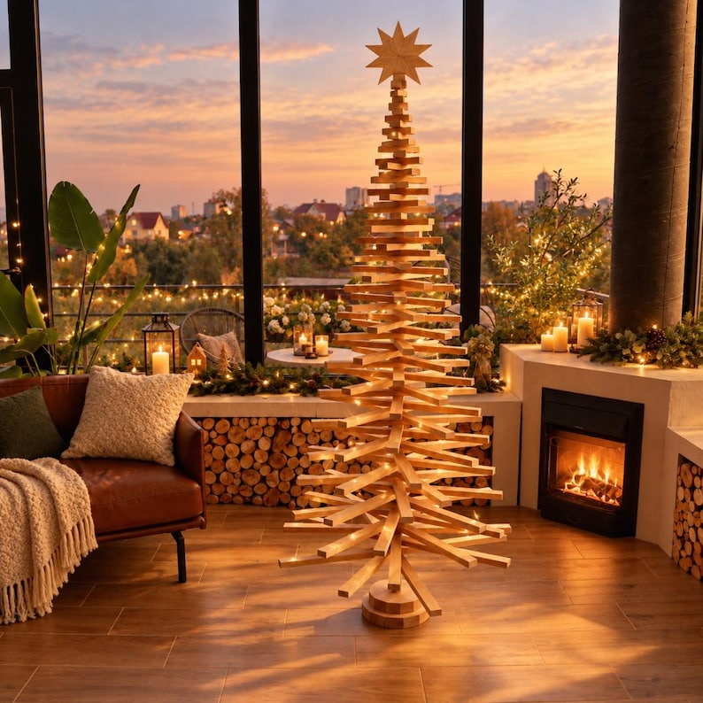 Handcrafted Wooden Star Topper