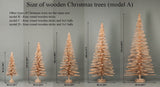 Wood Christmas tree 120 cm (4 ft), wooden xmas tree