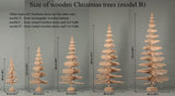 Wooden christmas tree 90 cm (3 ft), small xmas tree
