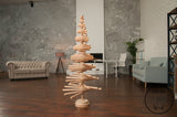 Сhristmas wooden tree 150 cm (5 ft), medium xmas tree